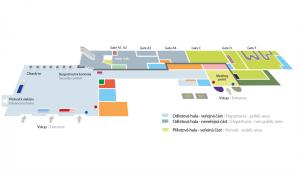 Mapka hali do odprawy